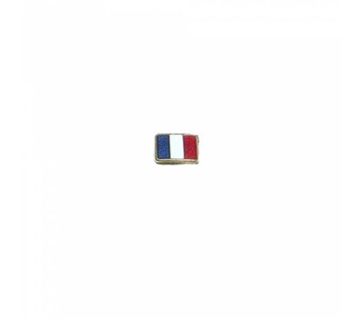 Floating Charms Floating locket charm vlag Frankrijk goud
