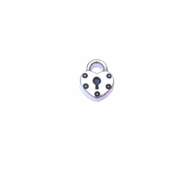Floating Charms Floating locket charm hart slotje zilver