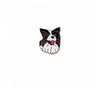 Floating Charms Floating charm border collie goud voor de memory locket