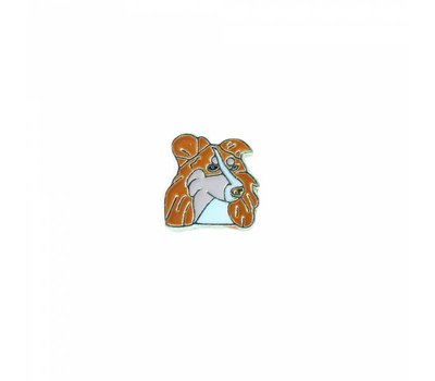 Floating Charms Floating charm collie goud voor de memory locket