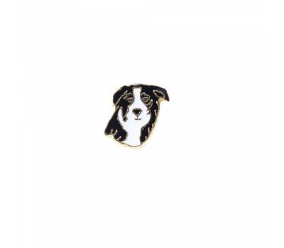 Floating Charms. Floating charm border collie goud voor de memory locket