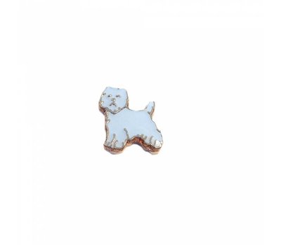 Floating Charms. Floating charm west highland white terrier voor de memory locket