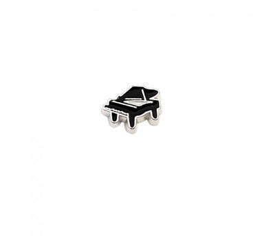 Floating Charms Floating locket charm piano zilver