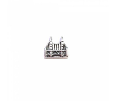 Floating Charms Floating locket charm tower bridge zilver