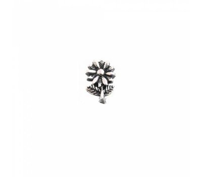 Floating Charms. Floating charm madeliefje zilver voor de memory locket