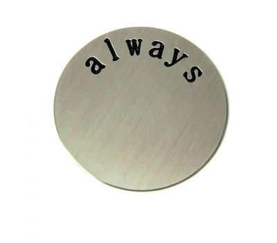 Floating locket discs Memory locket disk always zilver