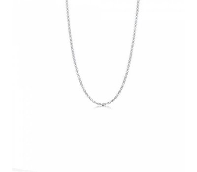 Ketting zonder hanger Zilveren rvs round loop ketting