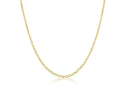 Ketting zonder hanger Gouden rvs round loop ketting