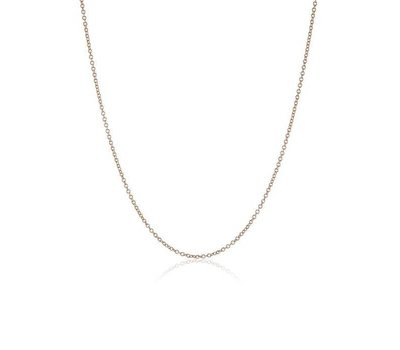 Ketting zonder hanger Rosé gouden rvs round loop ketting