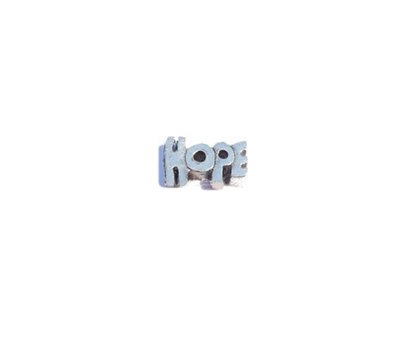 Floating Charms Floating locket charm hope zilver