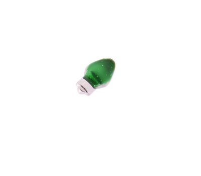 Floating Charms Floating locket charm kerstlampje groen
