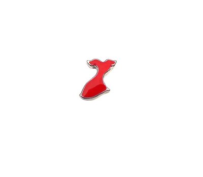 Floating Charms. Floating charm rode jurk voor de memory locket
