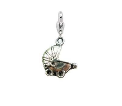 Clip on charms Kinderwagen dangle