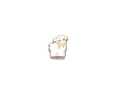 Floating Charms Floating locket charm schaap zilver