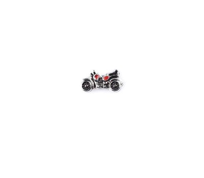 Floating Charms Floating locket charm chopper motor zilver