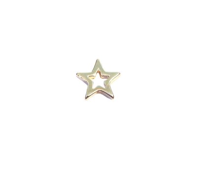 Floating Charms Floating locket charm open ster goud