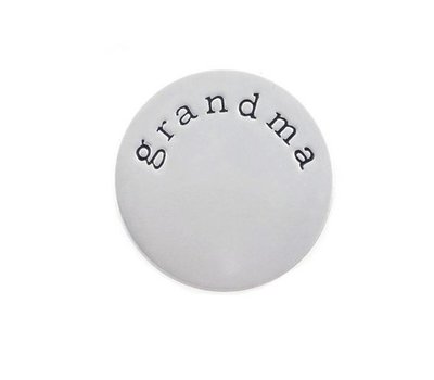 Floating locket discs Memory locket disk grandma zilver large