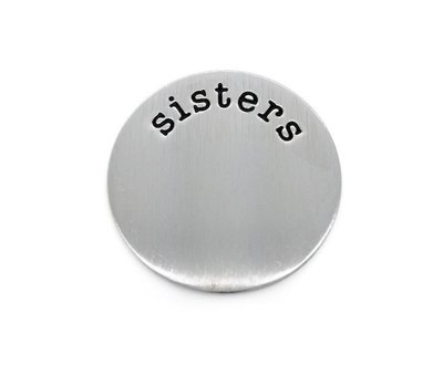 Floating locket discs Memory locket disk sisters zilver large