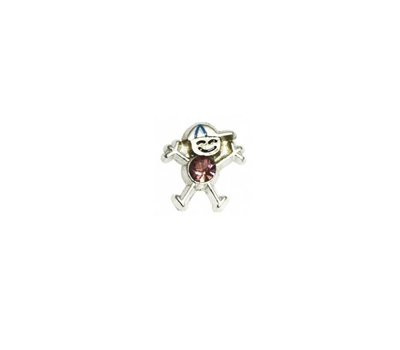 Floating Charms Floating charm geboortesteen jongetje oktober voor de memory locket