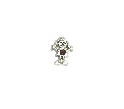 Floating Charms Floating charm geboortesteen meisje februari voor de memory locket