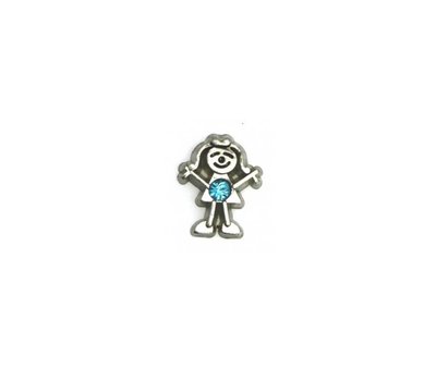 Floating Charms Floating charm geboortesteen meisje december voor de memory locket