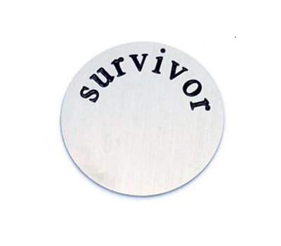 Floating locket discs Memory locket disk survivor zilver large