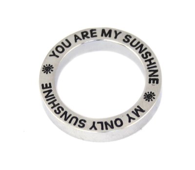 Locket Disks Floating locket open disk You Are My Sunshine