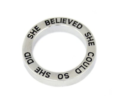 Locket Disks Floating locket open disk She Believed She Could So She Did