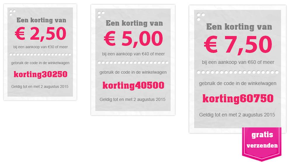 Korting op de gehele sieraden collectie!