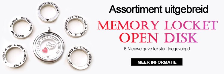 Memory locket open disks uitgebreid