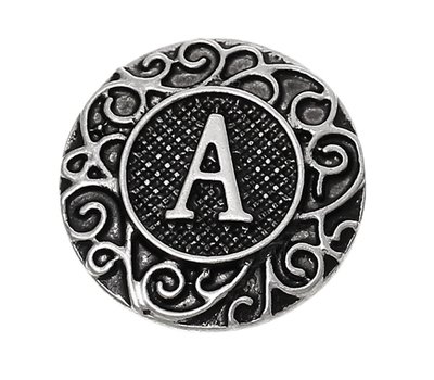 Clicks / Chunks Click letter A zilver