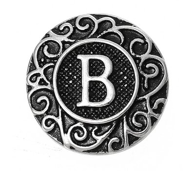 Clicks / Chunks Click letter B zilver