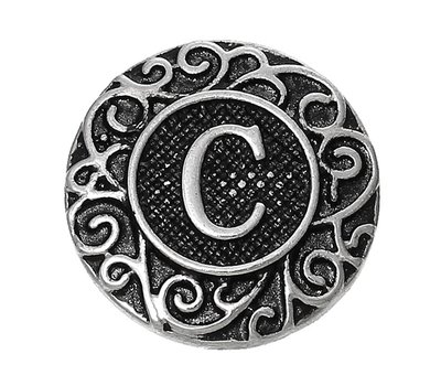 Clicks / Chunks Click letter C zilver