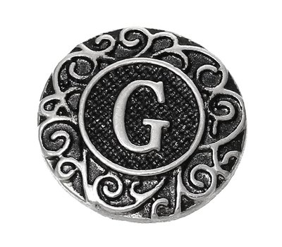 Clicks / Chunks Click letter G zilver