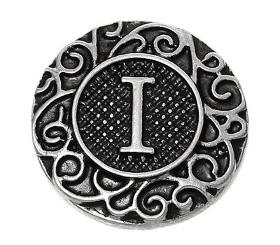 Clicks / Chunks Click letter I zilver