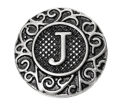 Clicks / Chunks Click letter J zilver