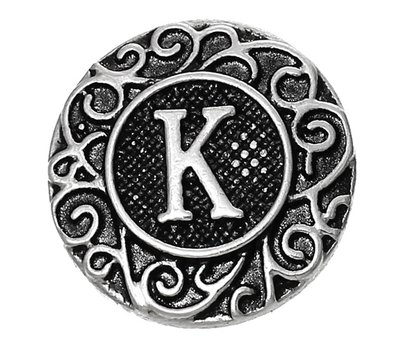 Clicks / Chunks Click letter K zilver