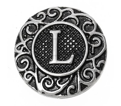 Clicks / Chunks Click letter L zilver
