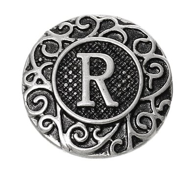 Clicks / Chunks Click letter R zilver