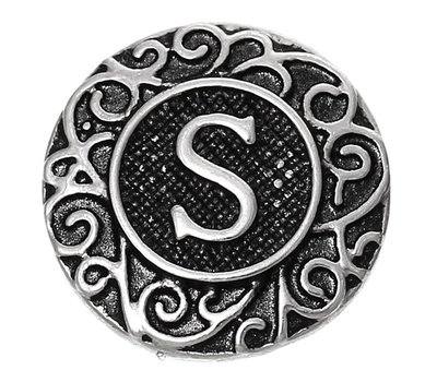 Clicks / Chunks Click letter S zilver