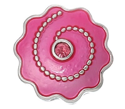Clicks en Chunks | Click smiley roze zilver