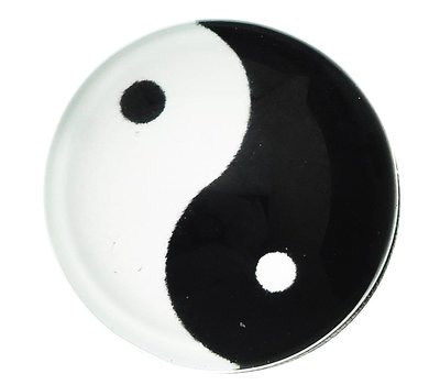 Clicks / Chunks Click yin yang zilver