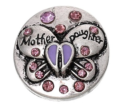 Clicks / Chunks Click vlinder mother daughter paars