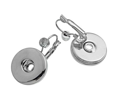 Clicks Sieraden Clicks Oorhangers met crystal Zilver