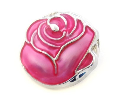 Clicks en Chunks | Click donker roze roos voor clicks sieraden