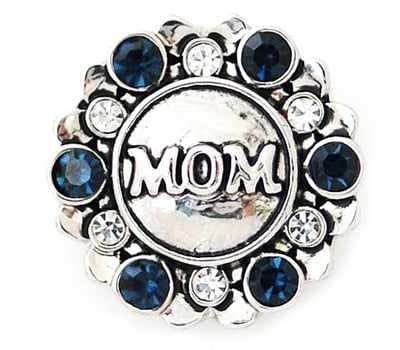 Clicks en Chunks | Click mom strass zilver