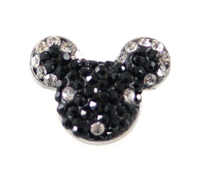 Clicks en Chunks | Click mickey strass zilver