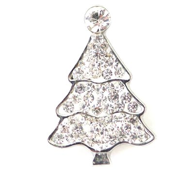 Clicks / Chunks Click kerstboom wit strass