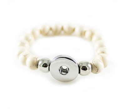 Clicks Sieraden Clicks kralenarmband beige