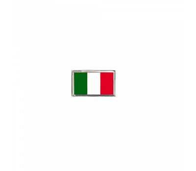 Floating Charms Floating locket charm vlag Italië zilver
